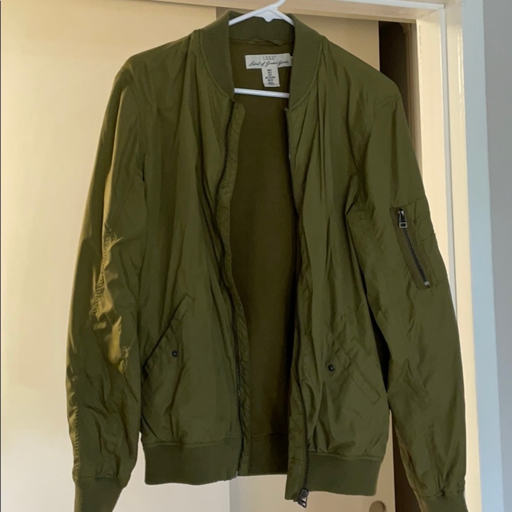Olive bomber jacket